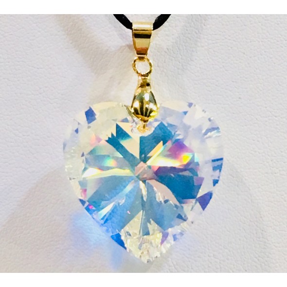 Blue Ocean Heart Pendant SM