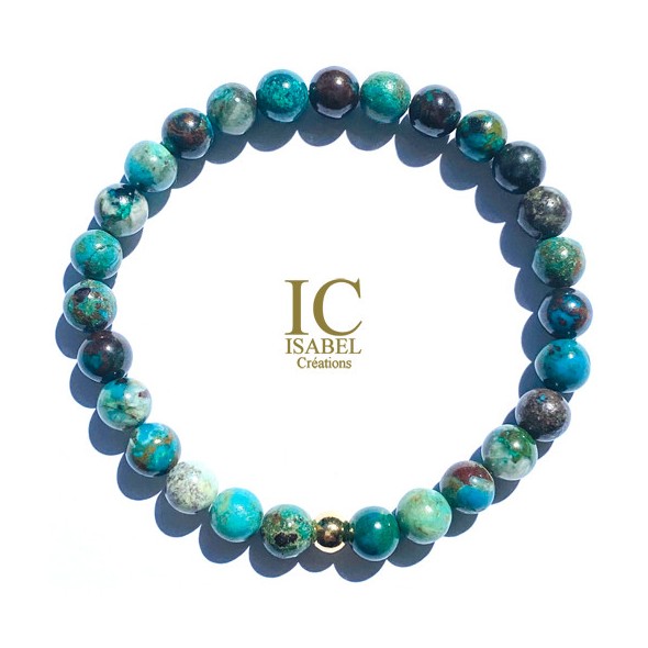 Bracelet Chrysocolle en 6