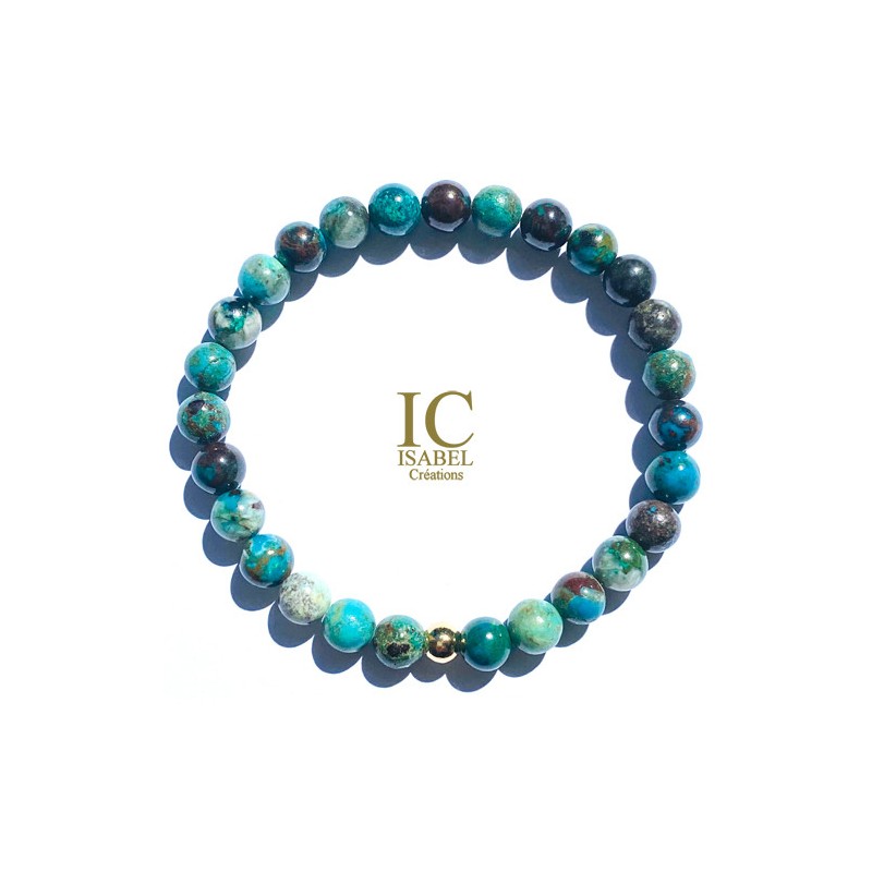 Bracelet Chrysocolle en 6