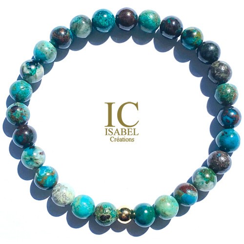 Bracelet Chrysocolle en 6