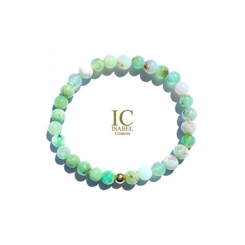 Bracelet Chrysoprase 6 mm