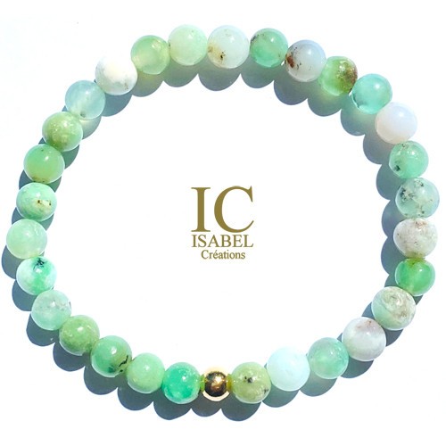 Bracelet Chrysoprase 6 mm