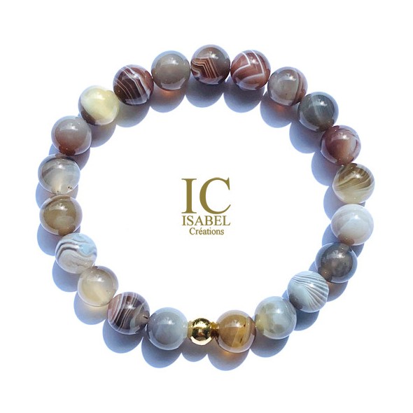 Bracelet Agate 8 mm