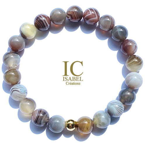 Bracelet Agate 8 mm