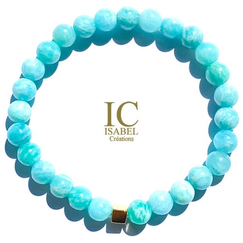 Bracelet Amazonite 6 mm