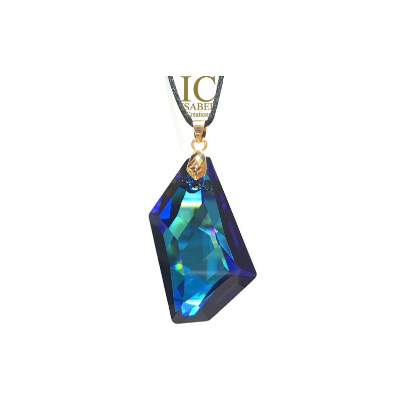 Blue Ocean Heart Pendant SM