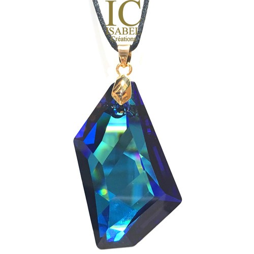 Blue Ocean Heart Pendant SM