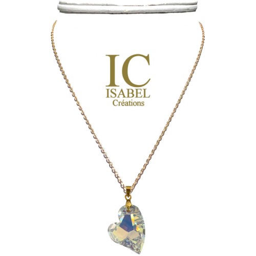 Collier Coeur Tendance Cristal