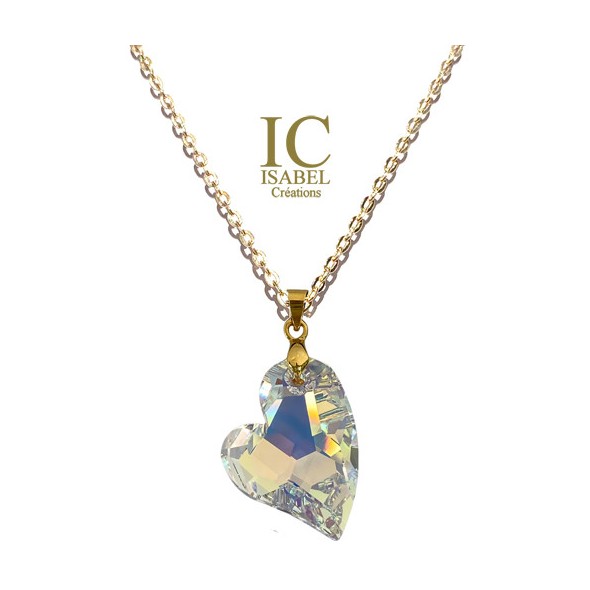 Collier Coeur Tendance Cristal