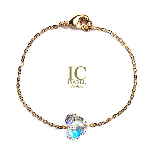 Bracelet Bouton Arc en Ciel