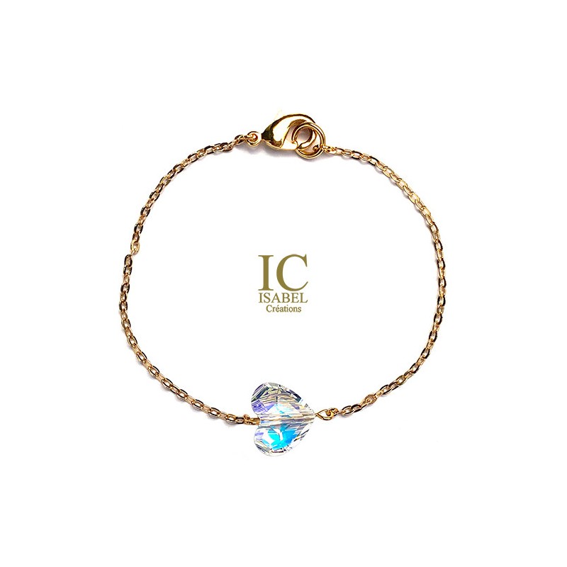 Bracelet Bouton Arc en Ciel