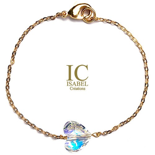 Bracelet Bouton Arc en Ciel