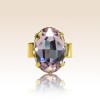 Bague Cabochon Ovale Cristal Light Vitrail