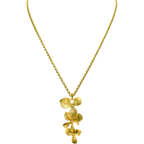 Collier Orchidée 3 fleurs