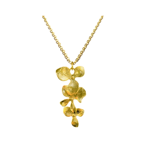 Collier Orchidée 3 fleurs