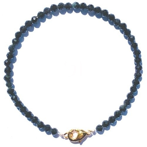 Bracelet Obsidienne Dorée pierres fines