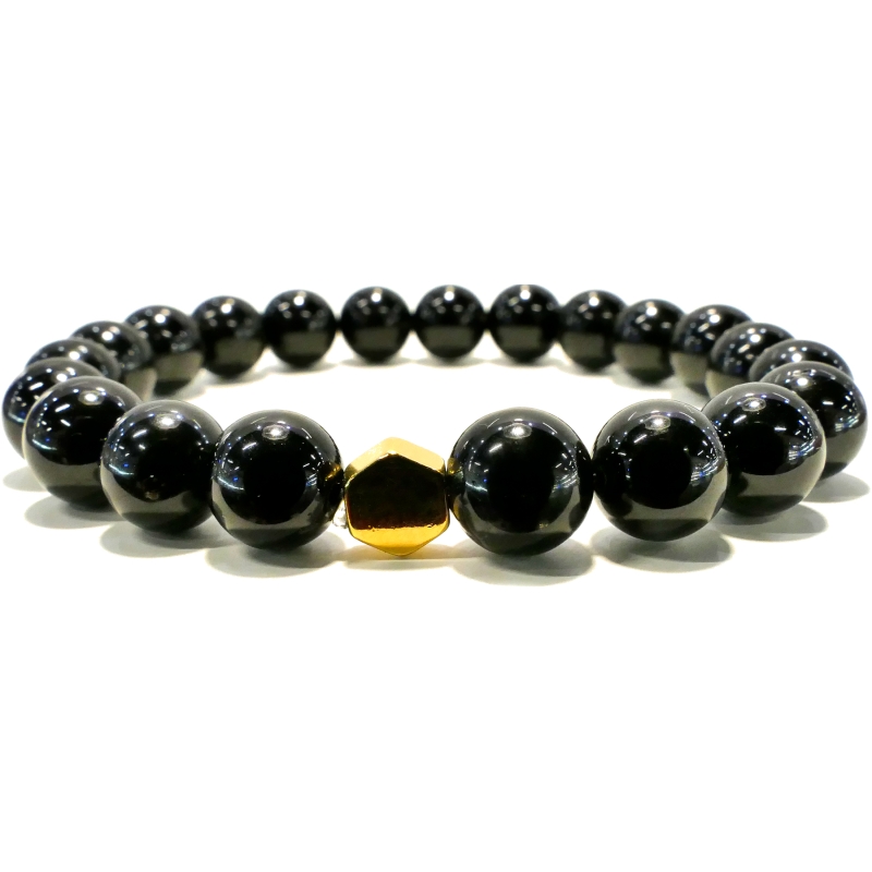 Bracelet Spinelle Noire 8mm