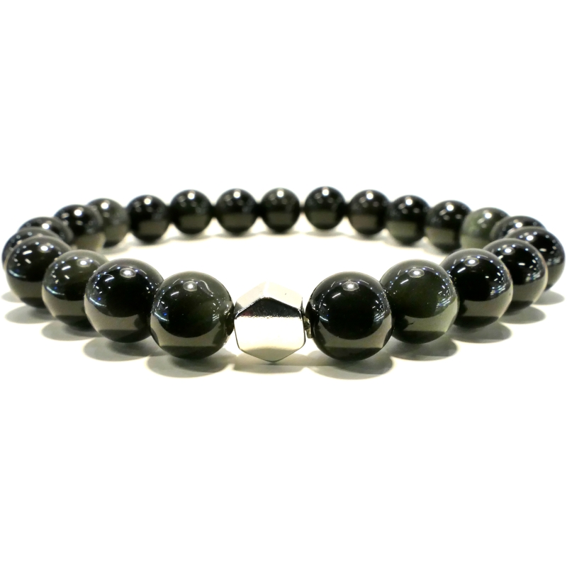 Bracelet Obsidienne Oeil Céleste Homme