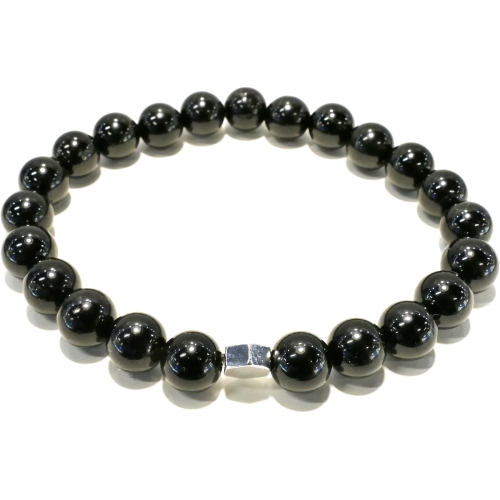 Bracelet Spinelle noire Homme