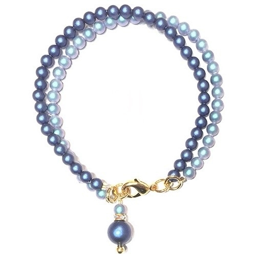 Bracelet Perles Fines Duo de Bleu