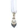 Pendentif Perle Blanche de Cristal Nacré